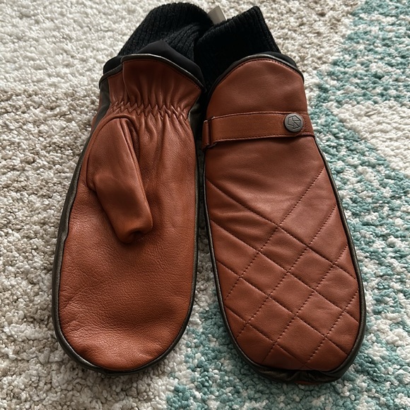 Braume Leather Mittens - new - size s/m - Picture 3 of 4